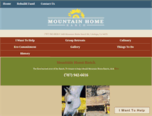 Tablet Screenshot of mountainhomeranch.com